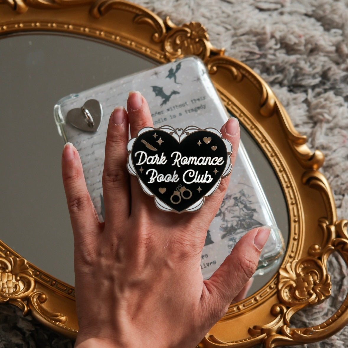 Magnetischer eBook & Handy Halter - "Dark Romance Book Club"