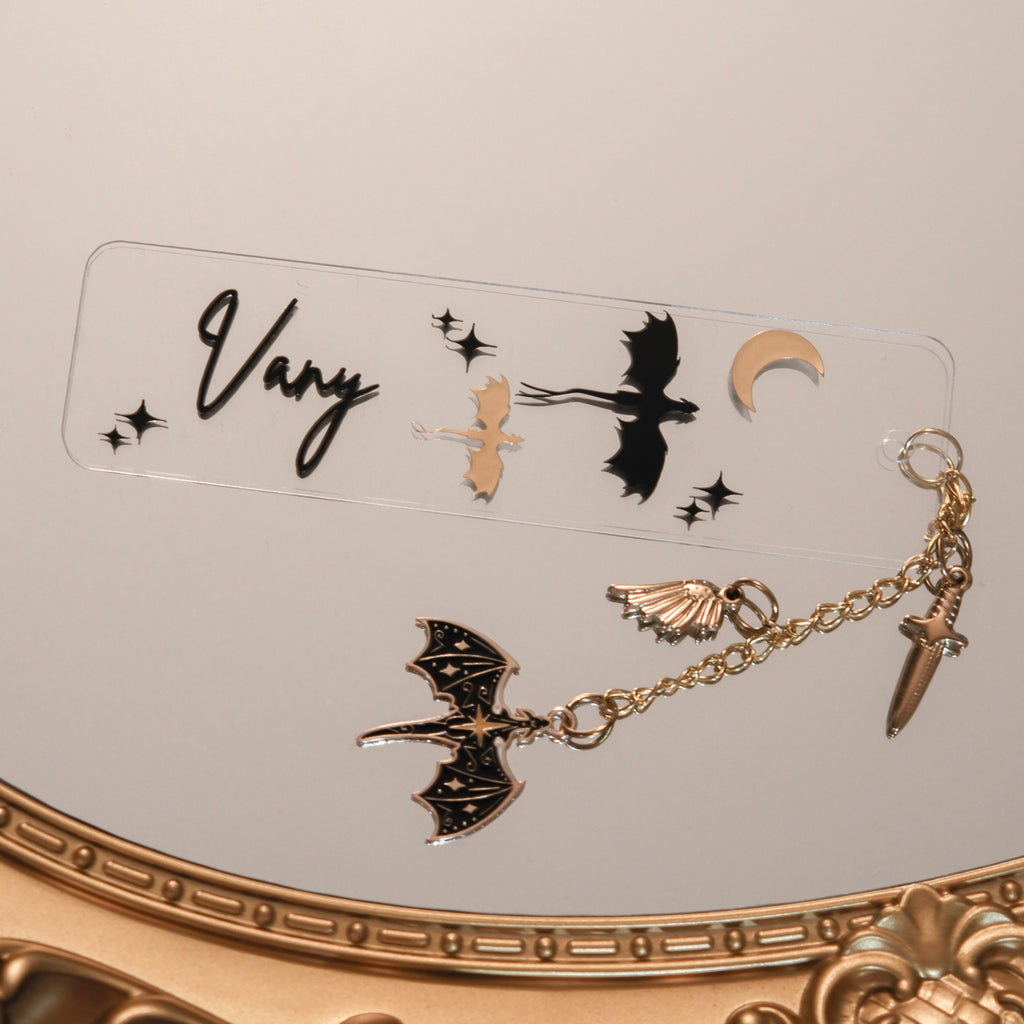 personalisiertes Lesezeichen - "Drache"