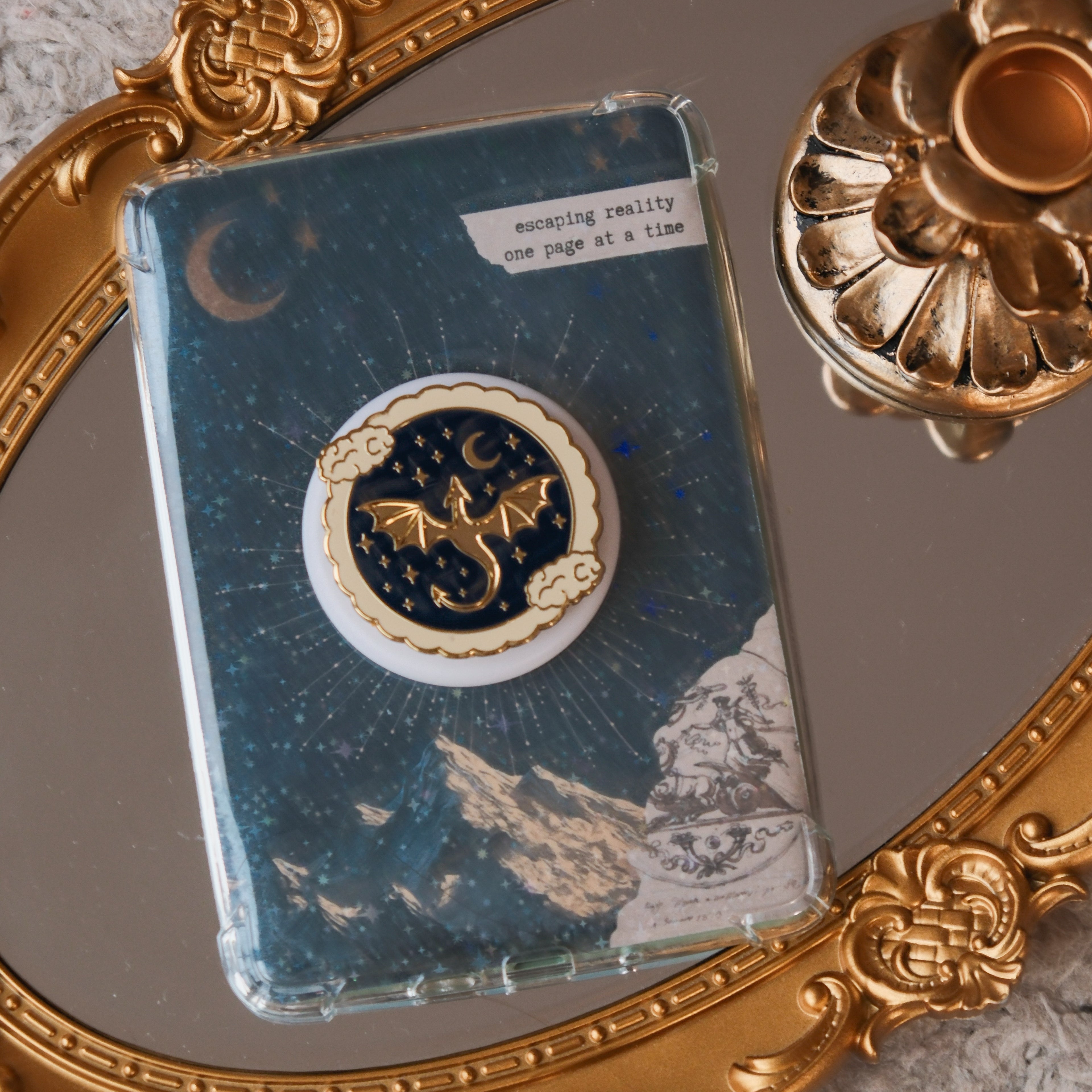 Magnetischer eBook & Handy Halter - "Drache"