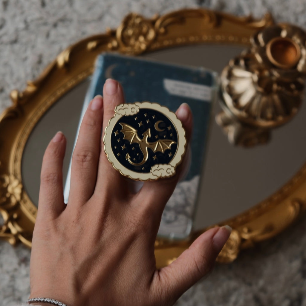 Magnetischer eBook & Handy Halter - "Drache"