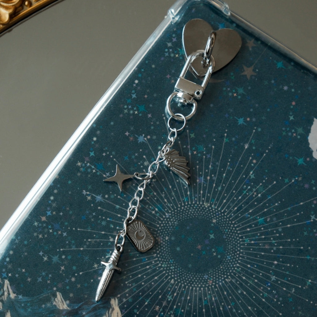 Kindle & Tolino Charm Kette - "Fantasy Silber"